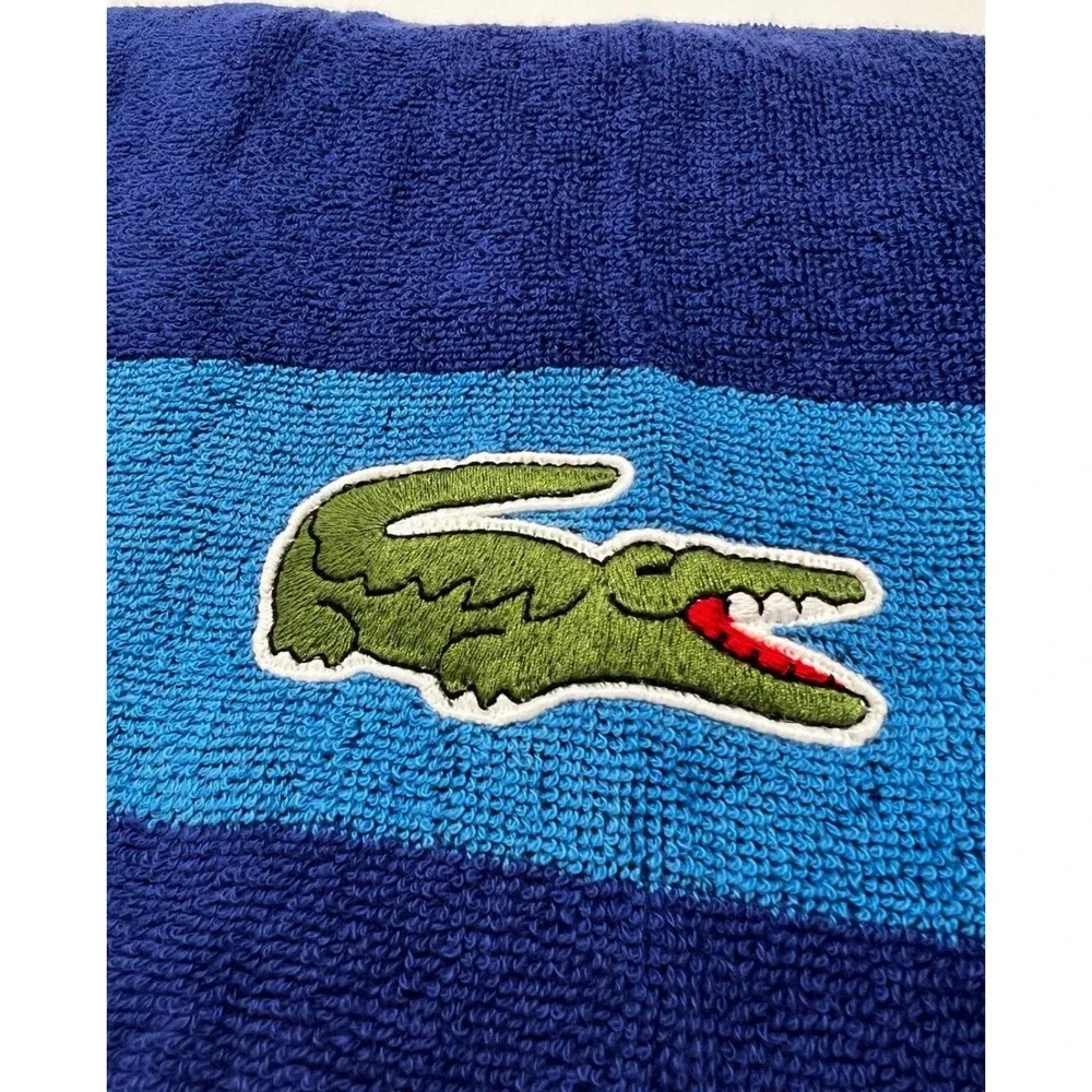Lacoste Blue Bath Towel‎ 100% Cotton 30